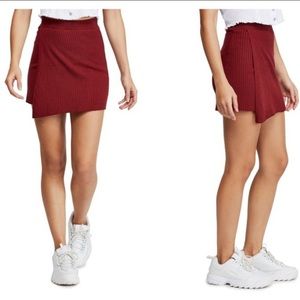 Free People Mod Faux Wrap mini skirt